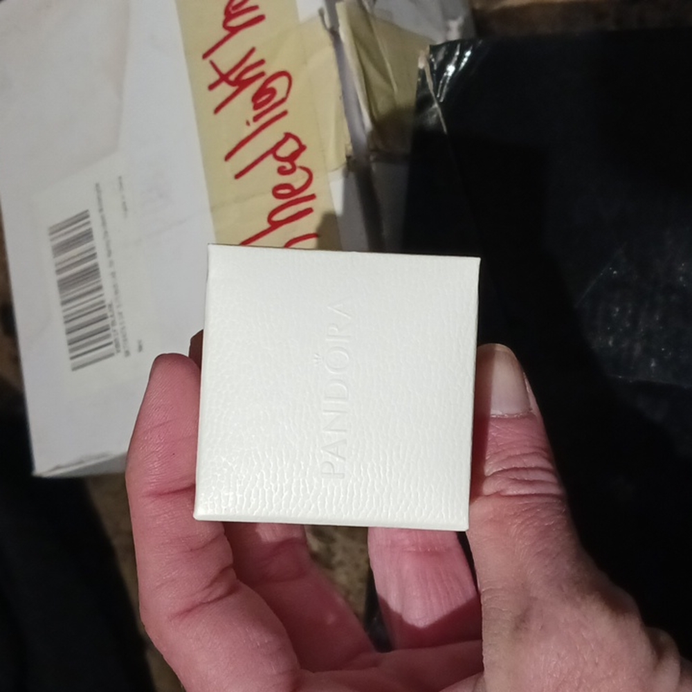 Pandora White Charm Ring Storage Gift Box.